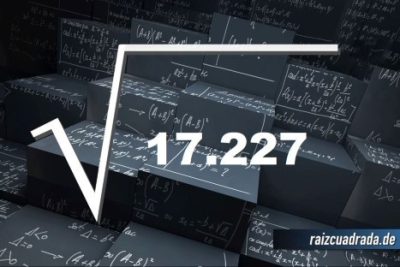 Resultado de la raíz de 17227
