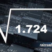 ¿Qué resultado obtenemos al resolver la raíz cuadrada de 1724?