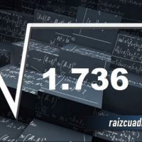 ¿Cuál es la raíz cuadrada de 1736?