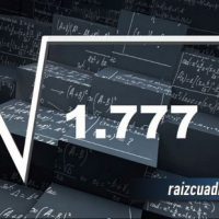 ¿Cuál es la raíz cuadrada de 1777?