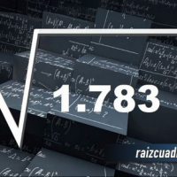 Resultado de la raíz cuadrada de 1783