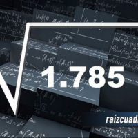 ¿Cuál es la raíz de 1785?