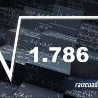 Resultado de la raíz cuadrada de 1786