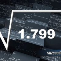 Resultado de la raíz de 1799