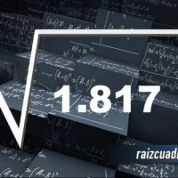 Resultado de la raíz de 1817