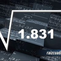 Resultado de la raíz de 1831