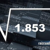 Resultado de la raíz de 1853