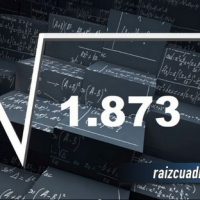 ¿Cuál es el resultado de la raíz de 1873?