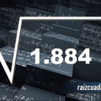 ¿Cuál es la raíz de 1884?