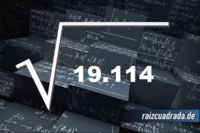 Resultado de la raíz cuadrada de 19114
