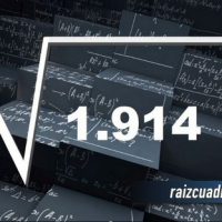 ¿Qué se obtiene al resolver la raíz de 1914?