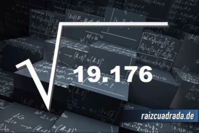 ¿Cuál es la raíz cuadrada de 19176?