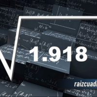 ¿Cuál es la raíz cuadrada de 1918?