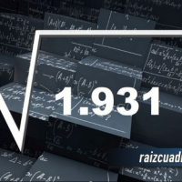 ¿Cuál es la raíz de 1931?