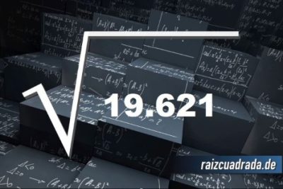 Resultado de la raíz de 19621