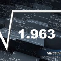 Resultado de la raíz de 1963