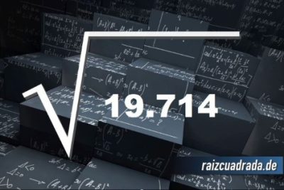 Resultado de la raíz de 19714