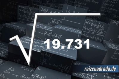 Resultado de la raíz de 19731