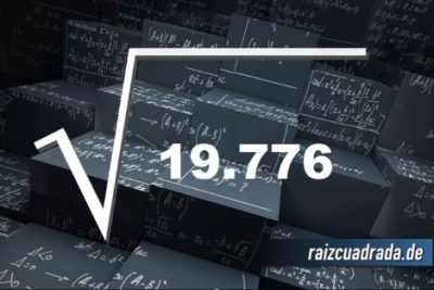 Resultado de la raíz de 19776