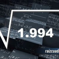 Resultado de la raíz cuadrada de 1994