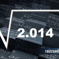 ¿Qué resultado obtenemos al resolver la raíz de 2014?