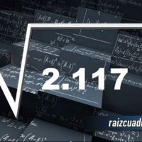 Resultado de la raíz cuadrada de 2117