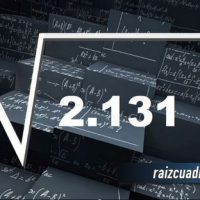 Resultado de la raíz de 2131