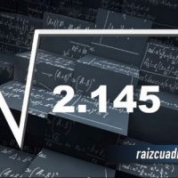 Resultado de la raíz cuadrada de 2145
