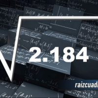 Resultado de la raíz cuadrada de 2184