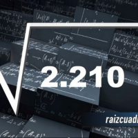 Resultado de la raíz de 2210