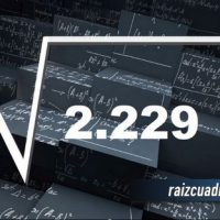 Resultado de la raíz de 2229