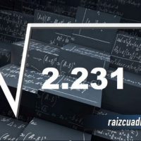 ¿Cuál es el resultado de la raíz cuadrada de 2231?