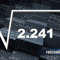 Resultado de la raíz cuadrada de 2241