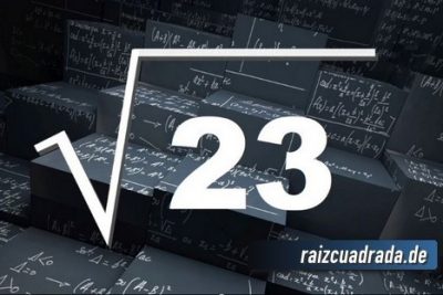 ¿Cuál es la raíz de 23?