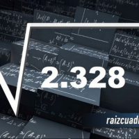Resultado de la raíz cuadrada de 2328