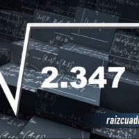 ¿Qué se obtiene al resolver la raíz de 2347?