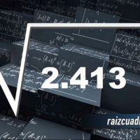 Resultado de la raíz cuadrada de 2413