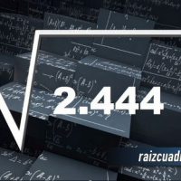 Resultado de la raíz cuadrada de 2444