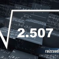 ¿Cuál es la raíz de 2507?