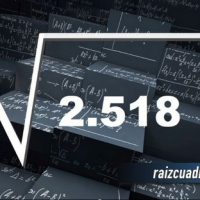 Resultado de la raíz de 2518