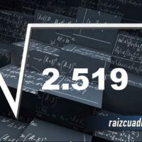 Resultado de la raíz de 2519