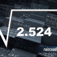 Resultado de la raíz de 2524