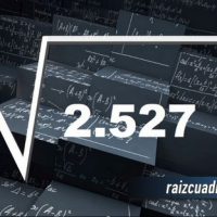 Resultado de la raíz cuadrada de 2527