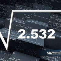 Resultado de la raíz de 2532