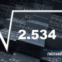 Resultado de la raíz cuadrada de 2534