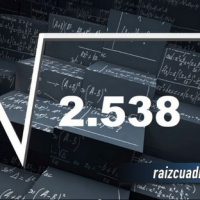 Resultado de la raíz cuadrada de 2538