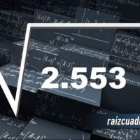 ¿Qué resultado obtenemos al resolver la raíz de 2553?