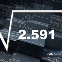 Resultado de la raíz cuadrada de 2591