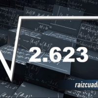 Resultado de la raíz de 2623