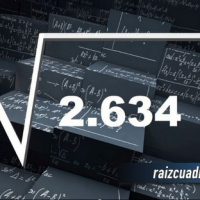 Resultado de la raíz cuadrada de 2634